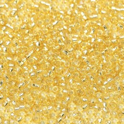 ROUND ROCAILLE 15/0 Silver Lined Gold 3